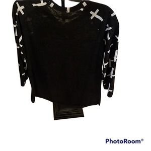 Giddy Up Glamour Top Leggings Set Cross Print Black White Aztec